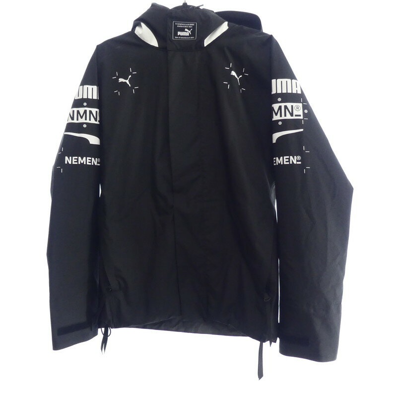 【中古】NEMEN｜ネメン ×PUMA RACING SHELL JACKET 530449-01 2021S/S マウンテンパーカー ブラック サイズ：XS【f094】