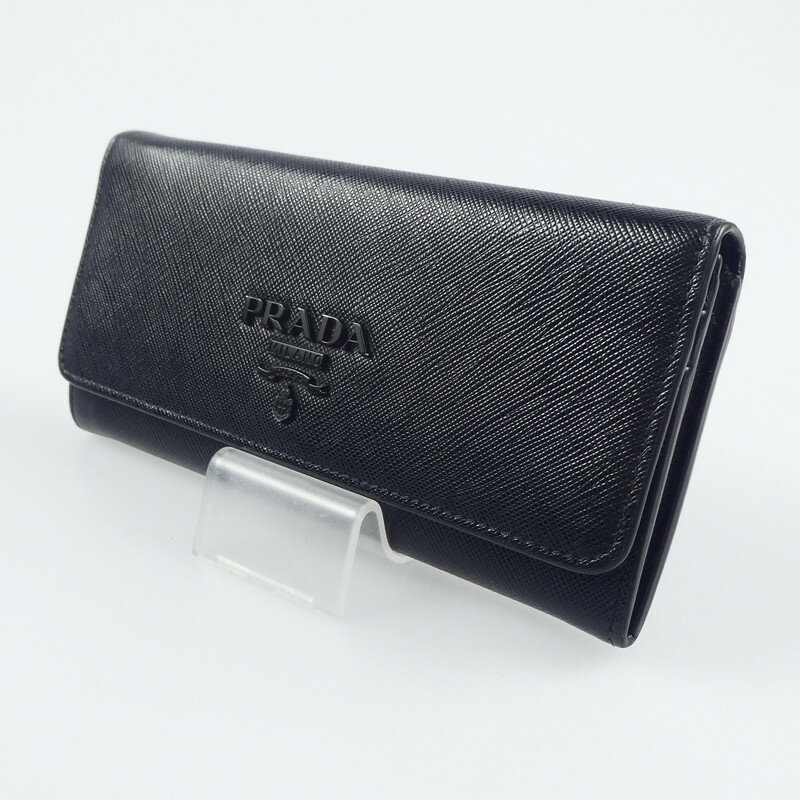 【中古】PRADA｜プラダ 1MH132 2EBW サフィアーノ 長財布 【f125】