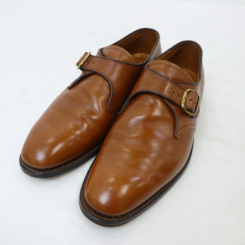 【中古】Alden｜オールデン MONK STRAP ビジネスシューズ 1576 ブラウン サイズ：10(28cm）【f127】