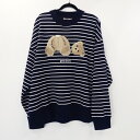 yÁzPalm Angelsbp[GWFX BEAR STRIPES TERRY EMBROIDERY SWEATER PMBA064S22FLE001 XEFbgVc Ki 2022SS lCr[ TCYFMyf108z