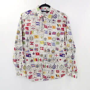 šPaul Smithåݡ륹ߥ ARCHIVE COLLECTION FLAG PRINT SHIRT 163282 916M Ĺµ 2016SS Lf102