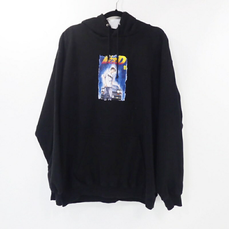 yÁzX-LARGEbGNXg[W ~D INITIAL D LOGO HOODED SWEAT 10121301020 vI[o[p[J[ ubN TCYFL / Xg[gyf103z