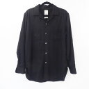 YSTRDY'S TMRRW｜イエスタデイズトゥモロー TWILL＆FLEECE LOITERING SHIRT YT-S0507 シャツ長袖 2019AW ブラック サイズ：S / ドメス