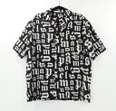 yÁzPalm Angelsbp[GWFX BROKEN MONOGRAM BOWLING Shirt I[vJ[Vc PMGA037R21FAB002 2022S/S TCYF48yf108z