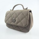 【中古】TORY BURCH｜トリーバーチ 149682 082 WILLA MATTE MINMI TOP HANDLE BAG 2wayバッグ 【f122】