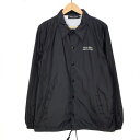 【中古】UNDERCOVER｜アンダーカバー U LOGO/COACH JACKET/コーチジャケット/ BLACK サイズ：S【f096】