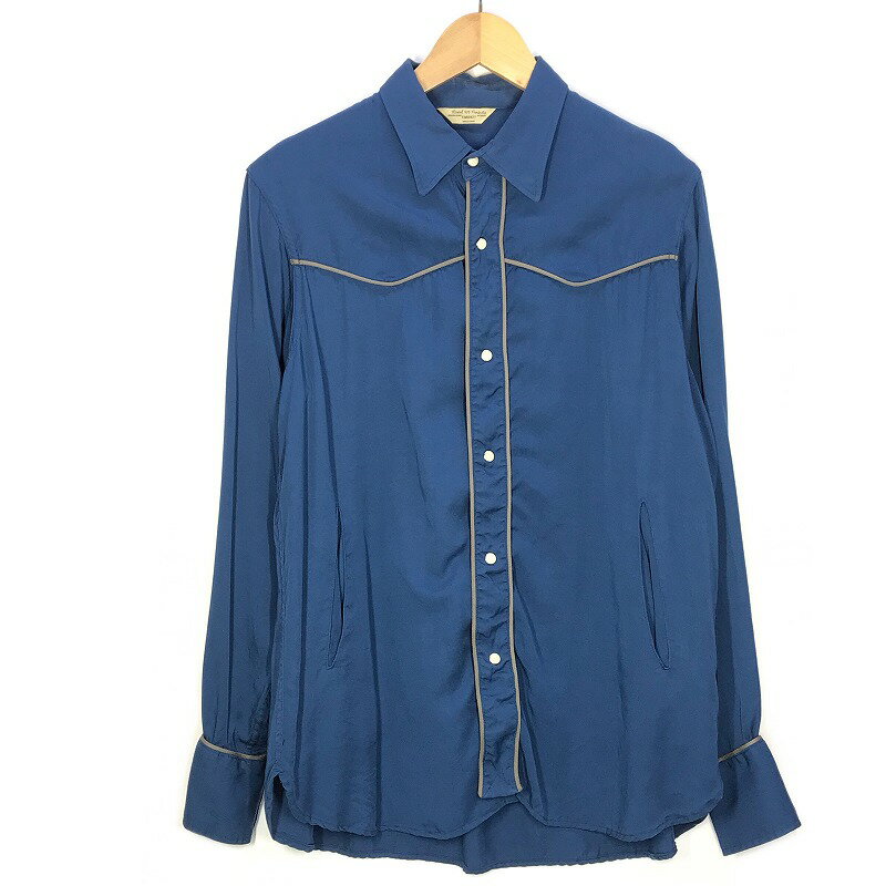 yÁzVARDE77bofZueBZu VINTAGE SOLID WESTERN SHIRTS/EGX^Vc/ BLUE TCYF2yf104z