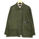 【中古】DESCENDANT｜ディセンダント DWU WORK SHIRT/長袖ワークシャツ/ カーキ サイズ：1【f103】