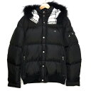 yÁzBURBERRY BLACK LABELbo[o[ubN[x _EWPbg ubN TCYFLLyf094z