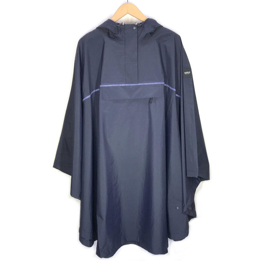 【中古】AIGLE|エーグル 透湿防水ポンチョ/ ネイビー サイズ:36 / カジュアル【f111】