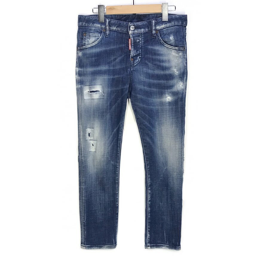 【中古】DSQUARED2｜ディースクエアード COOL GIRL CROPPED JEAN/クールガール クロップドジーンズ/ INDIGO サイズ：38【f107】