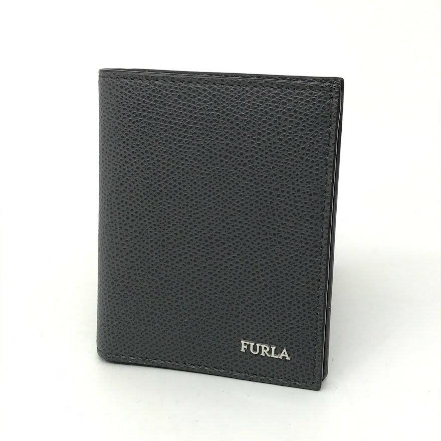 【中古】FURLA｜フルラ MARTE BUSINESS CARD CASE/カードケース/名刺入れ/PCK1NWA GRAY【f125】