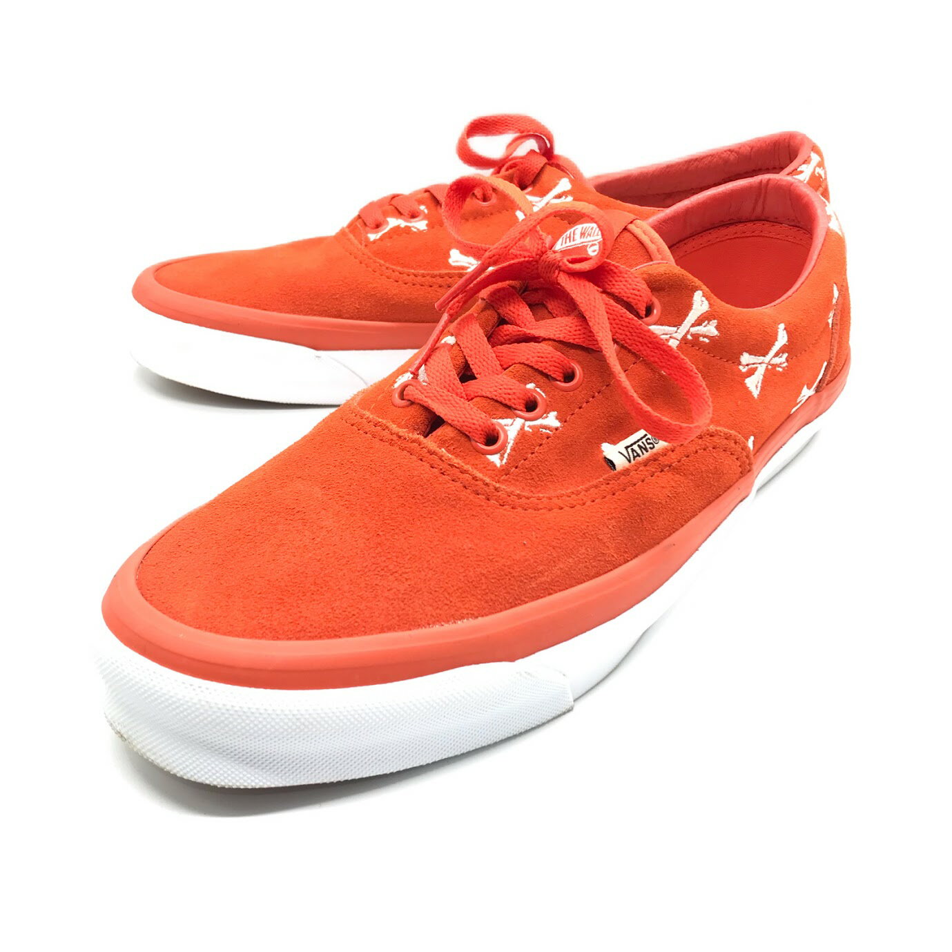 【中古】VANS｜バンズ WTAPS x VANS VAULT/OG ERA LX BONES/バンズ ヴォルト ボルト ダブルタップス OG エラ LX クロスボーン BONES/ORANGE/WHITE サイズ：28.5cm【f126】