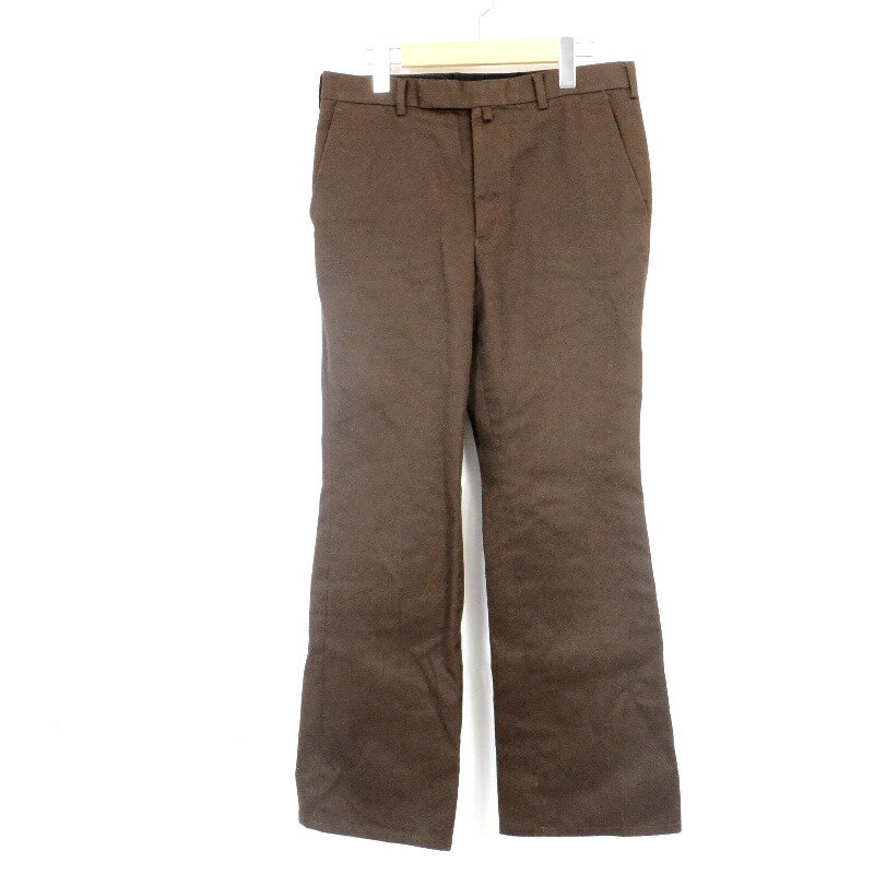 【中古】JOHN LAWRENCE SULLIVAN｜ジョンローレンスサリバン T/C TWILL FLARED PANTS/フレアパンツ/2A031-0220-59 BROWN サイズ：46 / インポート【f107】