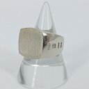 【中古】NIL DUE/NIL UN TOKYO｜ニルデュエ/ニルアントーキョー CARVED SEAL SQUARE RING シルバーリング シルバー サイズ：#13【f134】