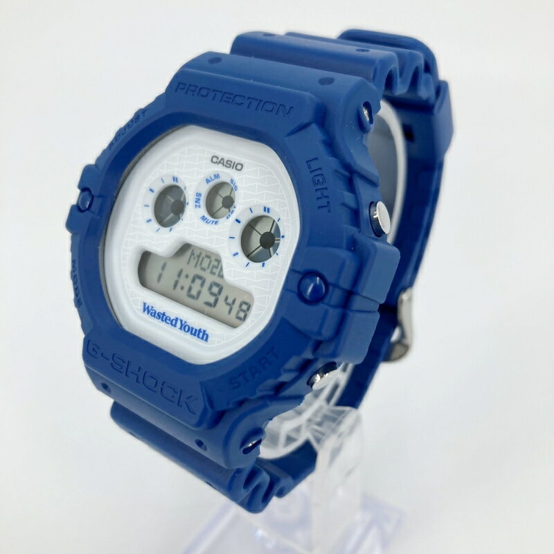 【中古】G-SHOCK｜ジーショック DW-5900WY-2JR Wasted Youthコラボレーションモデル デジタルクォーツ 腕時計 ブルー【f131】