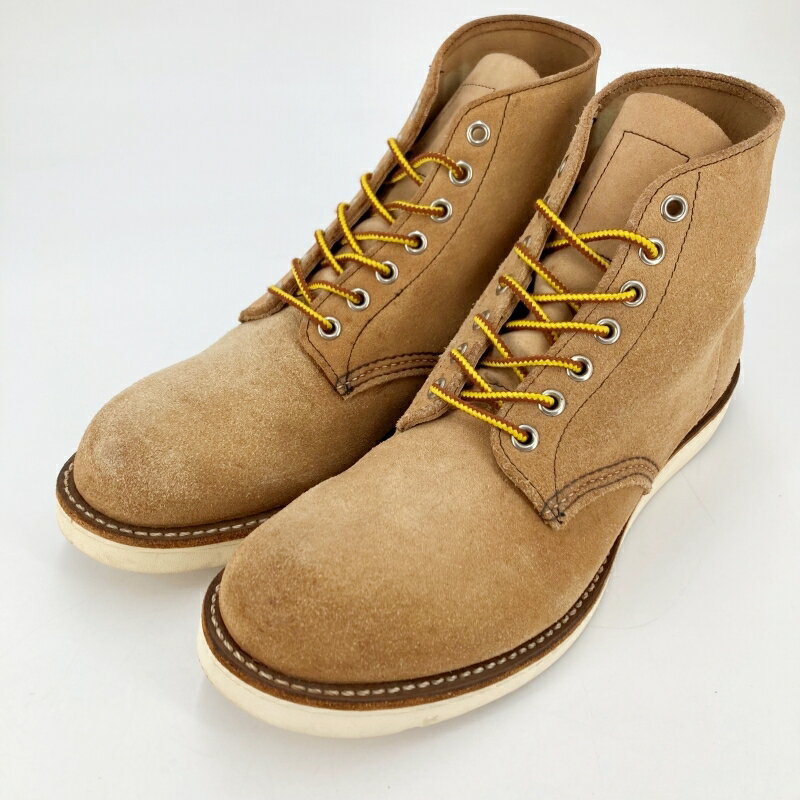 【中古】RED WING｜レッドウィング 8167 6インチ クラシックラウンド ブーツ ベージュ サイズ：26.5cm【f127】