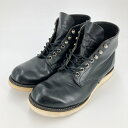 【中古】RED WING｜レッドウィング 8165 6inch CLASSIC PLAIN TOE 四角犬タグ ラウンドトゥ ブーツ ブラック サイズ：US9【f127】