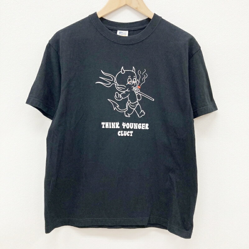 【中古】CLUCT｜クラクト HOT STUFF S/S TEE 半袖Tシャツ ブラック サイズ：M【f104】