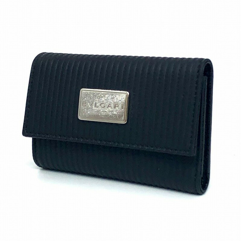 【中古】BVLGARI | ブルガリ ミレリゲ/6連キーケース キーケース 25559 ブラック【倉吉店】