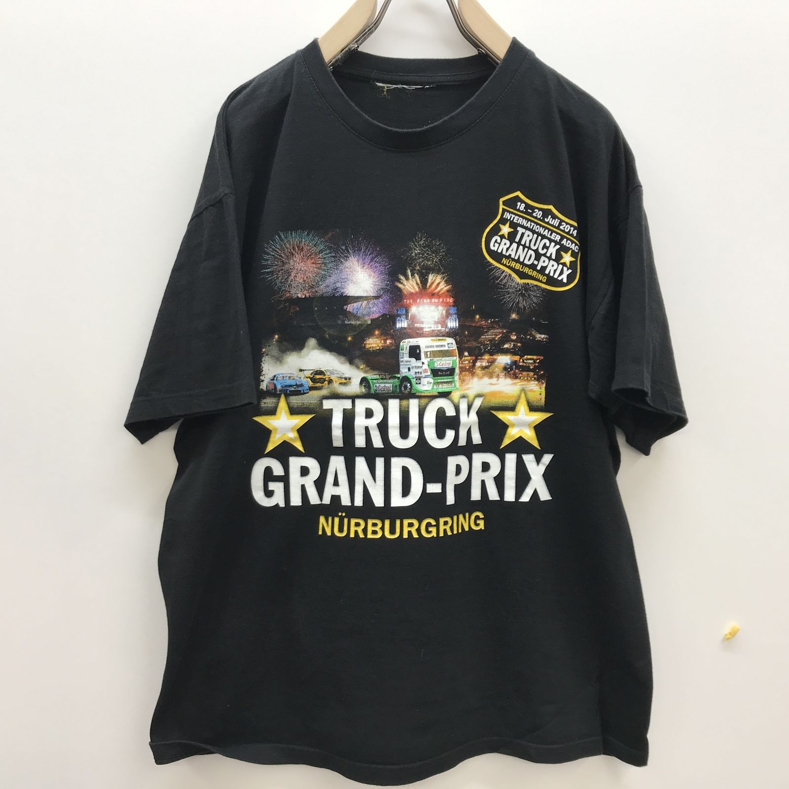 【中古】 半袖Tシャツ 激走! トラックグランプリ 2014 NURBURGRING 半袖Tシャツ ブラックL ブラック【加古川物流】