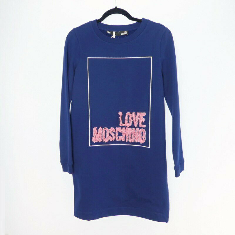【中古】LOVE MOSCHINO｜ラブモスキーノ スウェットワンピース W5847 国内正規品 サイズ：40【f112】