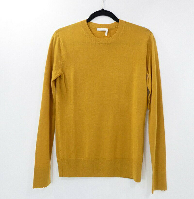 【中古】Chloe｜クロエ セーター CHC22SMP09560 2022S/S 国内正規品 イエロー サイズ：L【f135】