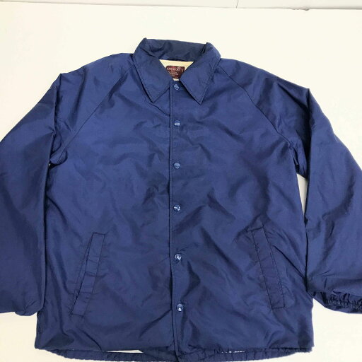 【中古】 その他アウター キングススポーツ 70~ 80年代 無地 ナイロンコーチジャケット ネイビー L 長袖 ネイビー サイズ:M【加古川物流】 【中古】 その他アウター キングススポーツ 70~ 80年代 無地 ナイロンコーチジャケット ネイビー L 長袖 ネイビー サイズ:M【加古川物流】