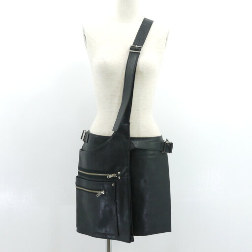 【中古】COMME des GARCONS JUNYA WATANABE | コムデギャルソンジュンヤワタナベ フェイクレザー ラップスカート JF-S036 ブラック サイズ:M【尾張小牧店】 【中古】COMME des GARCONS JUNYA WATANABE | コムデギャルソンジュンヤワタナベ フェイクレザー ラップスカート JF-S036 ブラック サイズ:M【尾張小牧店】