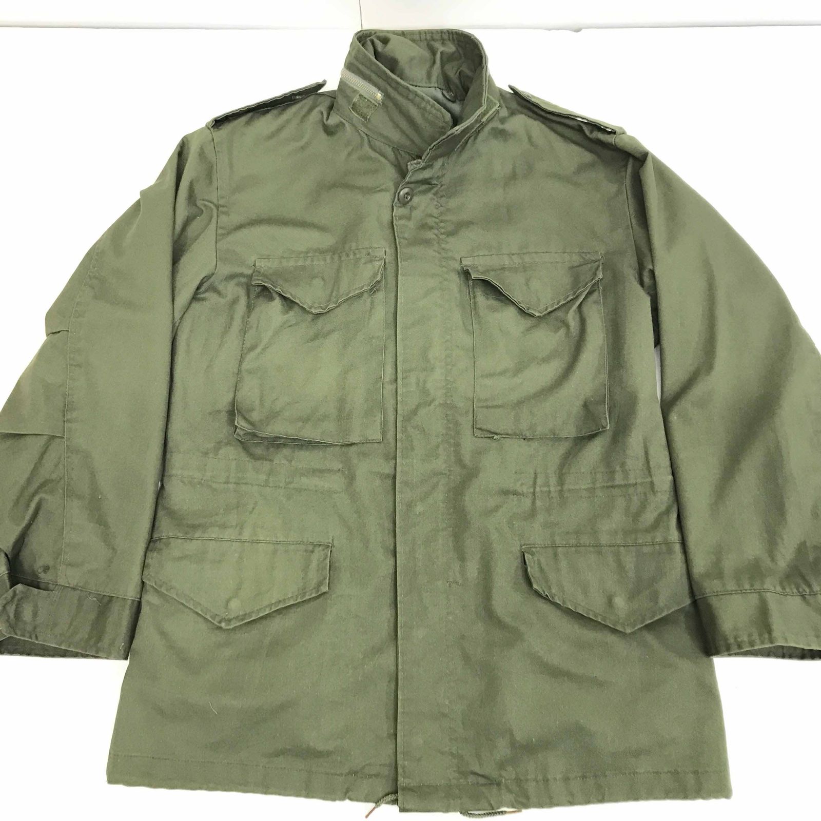 【中古】 その他アウター 70~ 80年代 あたり M-65 タイプ 民間 COLD WEATHER, FIELD フィールドジャケット タイプ アルミエレメント L 長袖 グリーン【加古川物流】