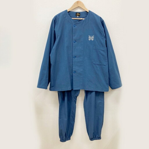 【中古】Needles|ニードルズ LQ209SH Pajama Set Cotton Flannel パジャマセット ブルー サイズ:M【f099】 【中古】Needles|ニードルズ LQ209SH Pajama Set Cotton Flannel パジャマセット ブルー サイズ:M【f099】