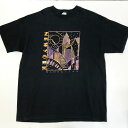 【中古】 半袖Tシャツ デルタ 90年代 USA製 NEW YORK MANHATTAN NIGHT DISCO ディスコタッチ 光沢 ゴールドプリント ブラック XL 半袖 ブラック サイズ:XL【加古川物流】