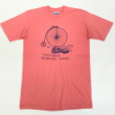 【中古】Hanes | ヘインズ 半袖Tシャツ ヘインズ 80~ 90年代 USA製 LEELANAU HARVEST TOUR 89 自転車 CLASSIC BICYLE プリントT ピンク M 表記 半袖 ピンク サイズ:M【加古川物流】