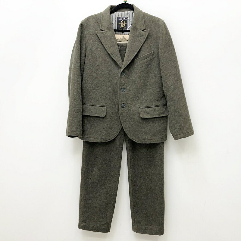 【中古】DRESS HIPPY ドレスヒッピー セットアップ(セットでの価格になります) サイズ:M/S カラー:カーキ ウールセットアップ【f096】