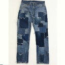 【中古】Levi's | リーバイス その他ボトムス リーバイス 60? 70年代 501 66前期 リメイク パッチワーク ブルー W35 L35 表記 W3...