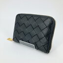 【中古】BOTTEGA VENETA|ボッテガヴェネタ 600874 イントレチャート コインケース ブラック【f125】