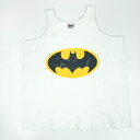 【中古】 タンクトップ シグナル MEGA-TEE 90年代 BATMAN ロゴ バットマン タンクトップ ホワイト L 袖なし ホワイト サイズ:L【加古川物...