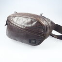 【中古】PORTER|ポーター ZOOM 107-04896 ウエストバッグ ブラウン【f121】