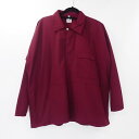 【中古】NECESSARY or UNNECESSARY|ネセサリーオアアンネセサリー MAN POP-OVER SHIRT 90011455 ワークシャツ 2019SS ボルドー/バーカンディー サイズ:3 / セレクト【f099】(4)