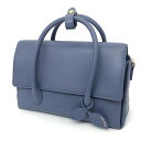 【中古】 Samantha Thavasa | サマンサタバサ ヘム ハンドルバッグ 大サイズ/2WAY/ショルダーバッグ ハンドバッグ 2110190132 ブルー【倉吉店】(4)
