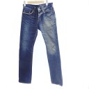 【中古】 HYSTERIC GLAMOUR | ヒステリックグラマー HRLR加工スリムストレートデニム デニムパンツ 0241AP12 サイズ:W:28【姫路東店】(4)