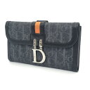 【中古】 Christian Dior | クリスチャンディオール トロッター 二つ折り長財布【倉吉店】