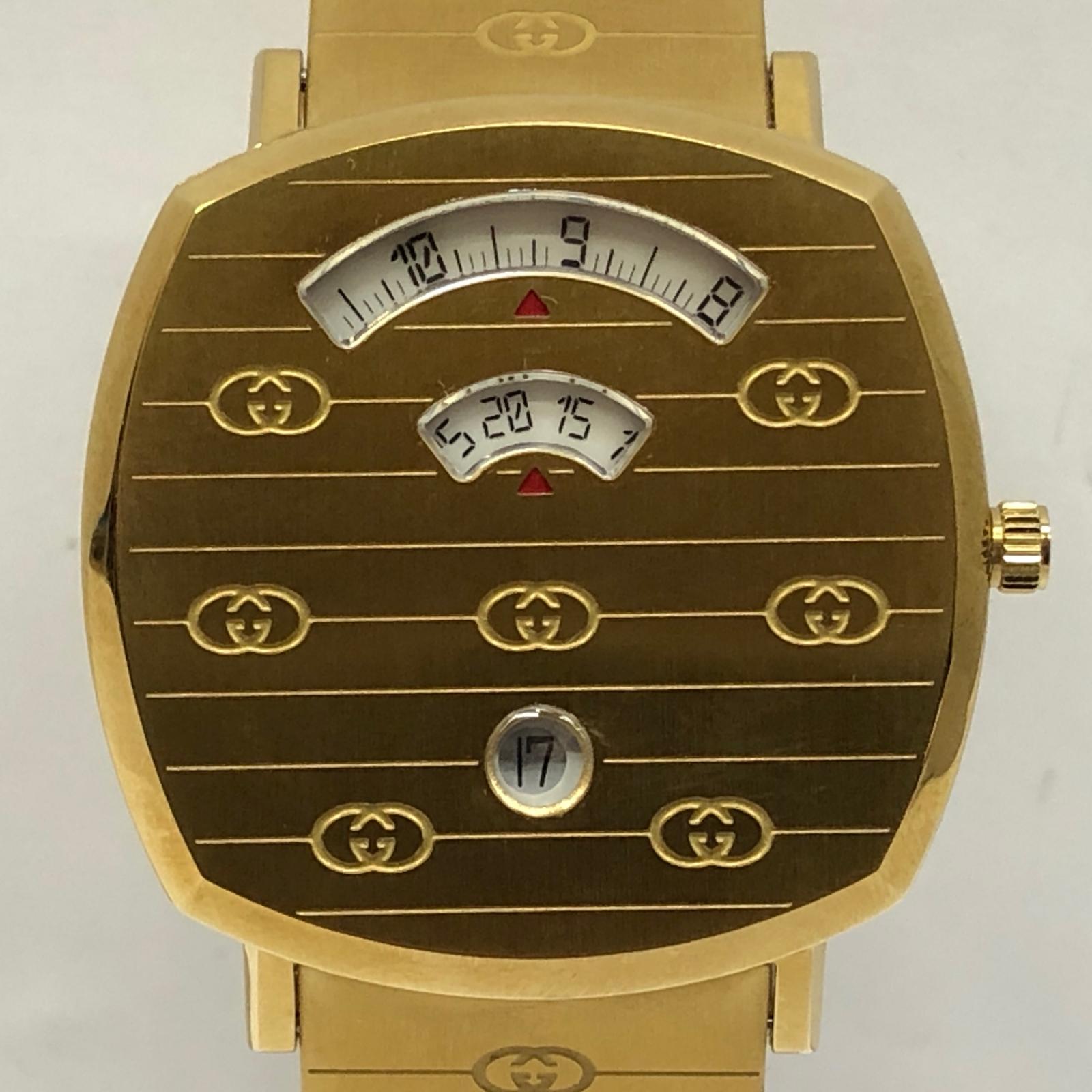 【中古】GUCCI | グッチ Grip 腕時計 1573 ゴールド【加古川店】