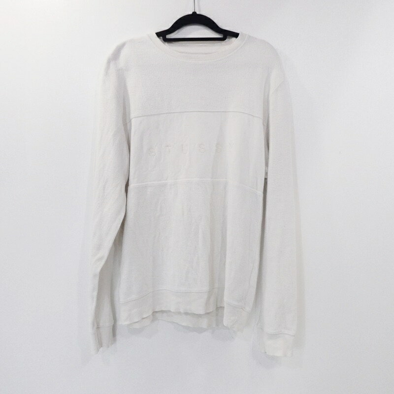 【中古】STUSSY | ステューシー スウェット 118222 ホワイト サイズ:S【姫路東店】