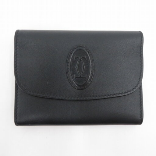 【中古】 CARTIER | カルティエ マスト ドゥ カルティエ ミニウォレット L3001808 ブラック【瀬戸大橋店】 【中古】 CARTIER | カルティエ マスト ドゥ カルティエ ミニウォレット L3001808 ブラック【瀬戸大橋店】