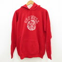 【中古】 USA製 パーカー レッド サイズ:XL【瀬戸大橋店】