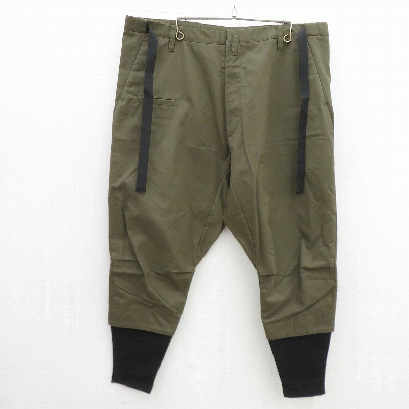 【中古】 ACRONYM アクロニウム GABARDINE DRAWCORD TROUSER パンツ P23-S カーキ サイズ:M【瀬戸大橋店】