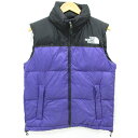 【中古】THE NORTH FACE | ザ・ノースフェイス Nuptse Vest ヌプシダウンベスト ND91843 パープル×ブラック サイズ:M【三重本...