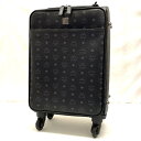 【中古】MCM | エム・シー・エム Ottomar トローリー - ヴィセトス キャリーバッグ スーツケース ブラック【尾張小牧店】