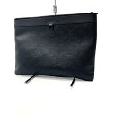 【中古】LOUIS VUITTON | ルイ・ヴィトン クラッチバッグ モノグラム シャドウポシェットディスカバリー M62903 ICチップ ブラック【尾張小...